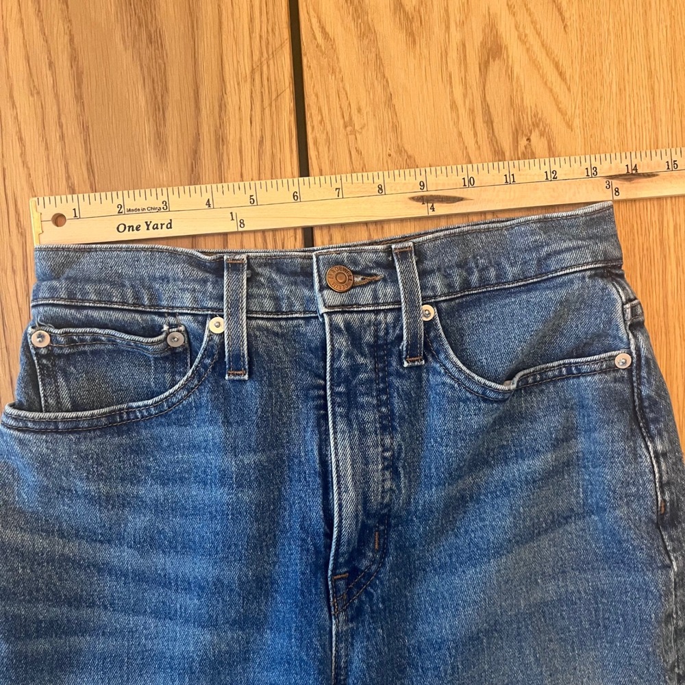 Madewell Cropped Balloon Jeans Grandle Wash High Rise Denim‎ Blue Size 25 - Picture 5 of 14
